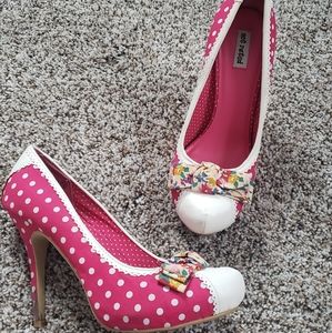 Fun printed heels